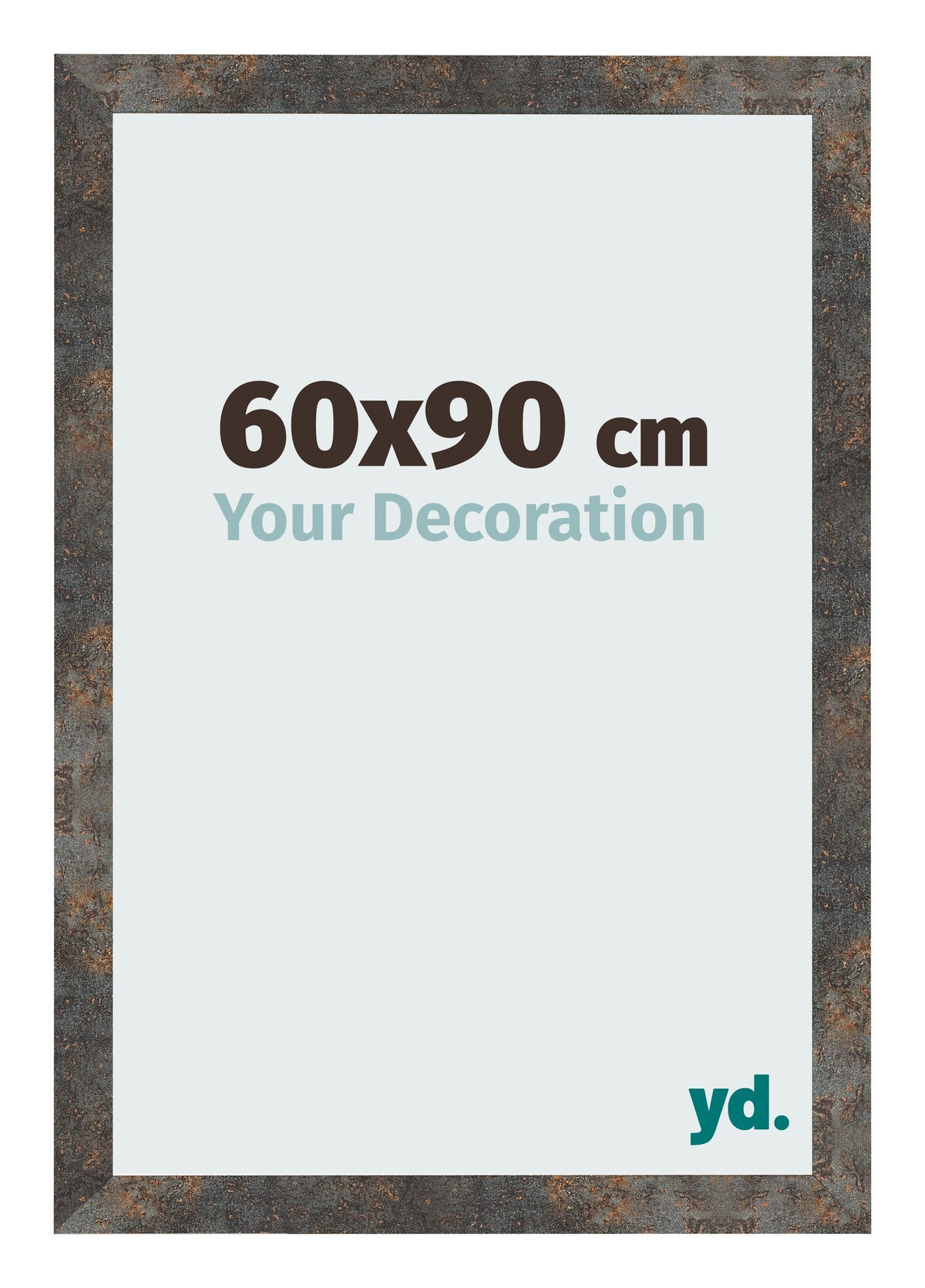 Photo Frame 60x90 cm Oxidized Metal MDF Bologna Front Size | Yourdecoration.com