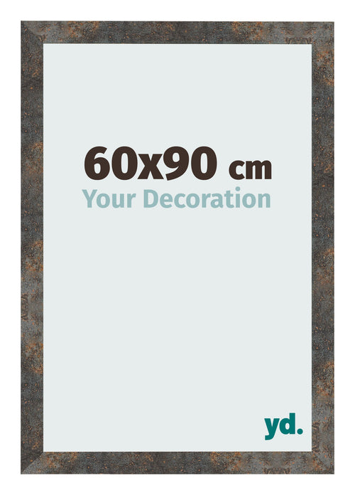 Photo Frame 60x90 cm Oxidized Metal MDF Bologna Front Size | Yourdecoration.com