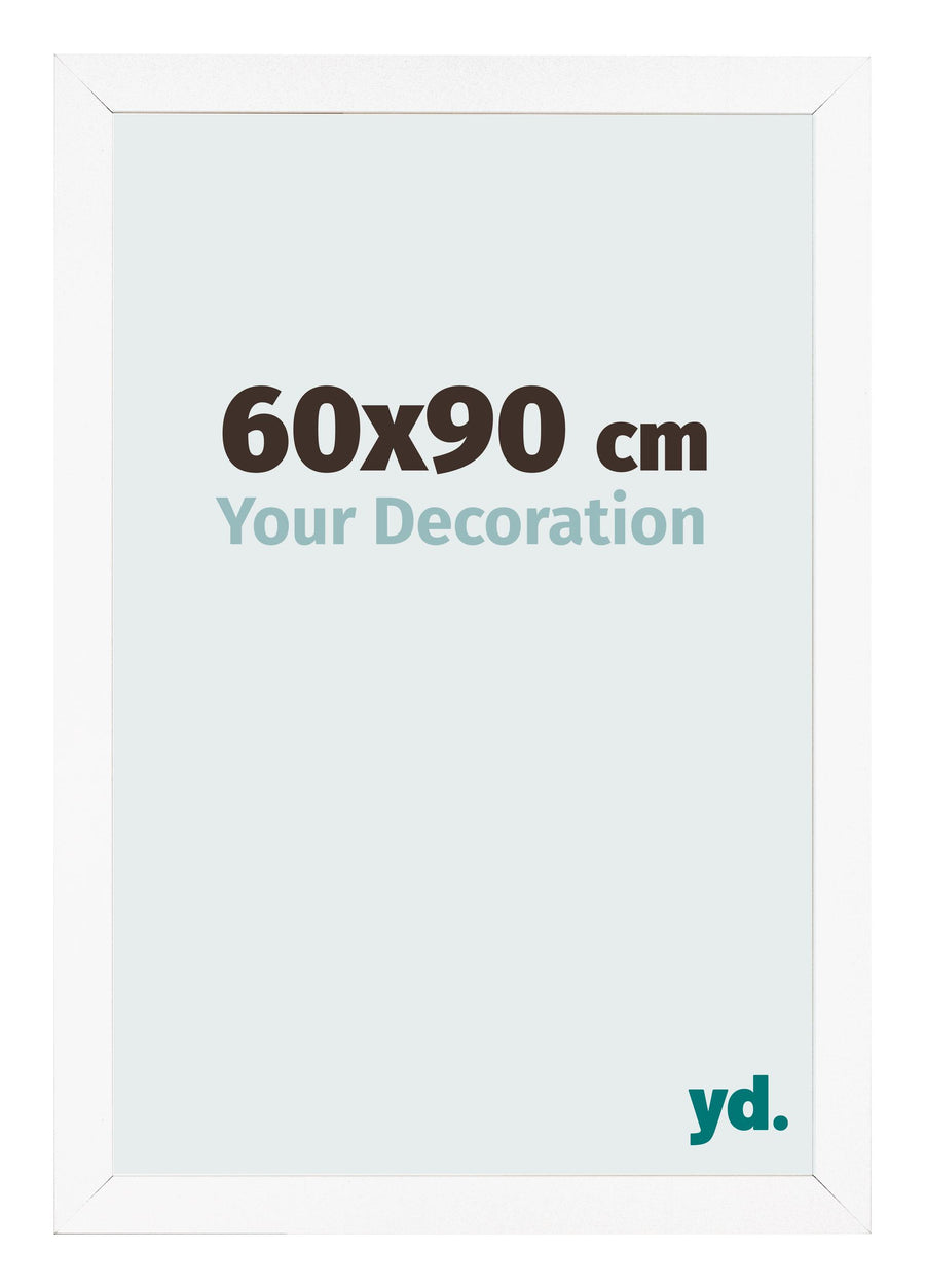Photo Frame 60x90 cm White Matte MDF Bologna Front Size | Yourdecoration.com