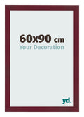 Photo Frame 60x90 cm Wine Red Swept MDF Bologna Front Size | Yourdecoration.com