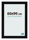 Photo Frame 60x90cm Black Silver Polished MDF Pisa Front Size | Yourdecoration.com