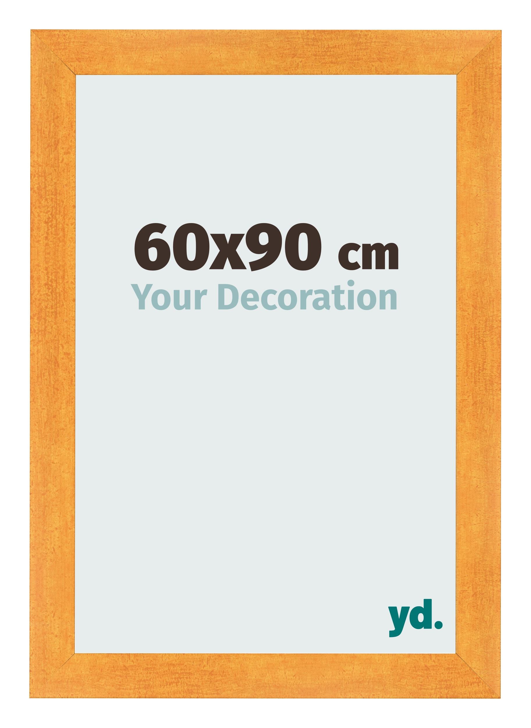 Photo Frame 60x90cm Orange MDF Pisa Front Size | Yourdecoration.com