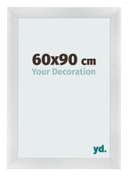 Photo Frame 60x90cm Silver Black Swept MDF Pisa Front Size | Yourdecoration.com