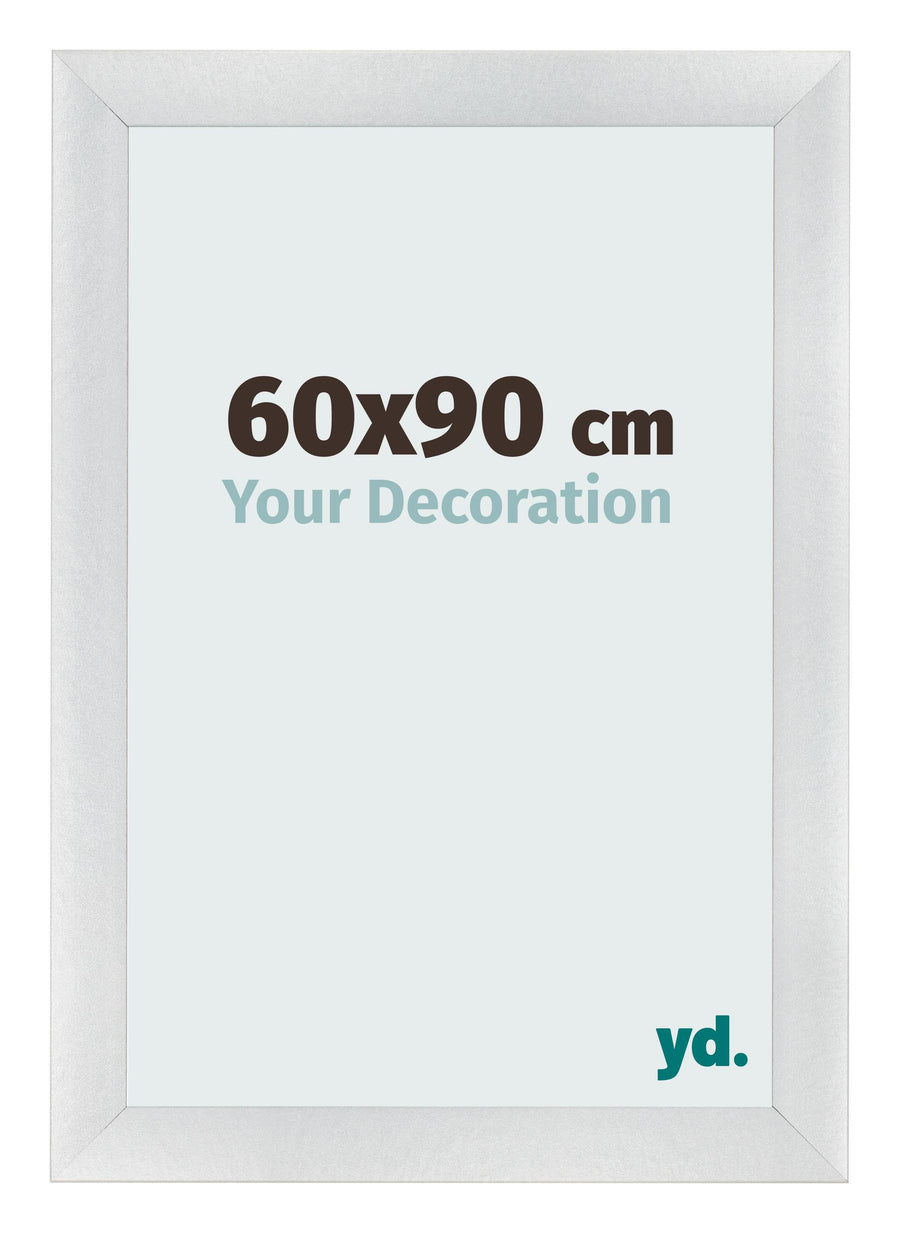 Photo Frame 60x90cm Silver Black Swept MDF Pisa Front Size | Yourdecoration.com