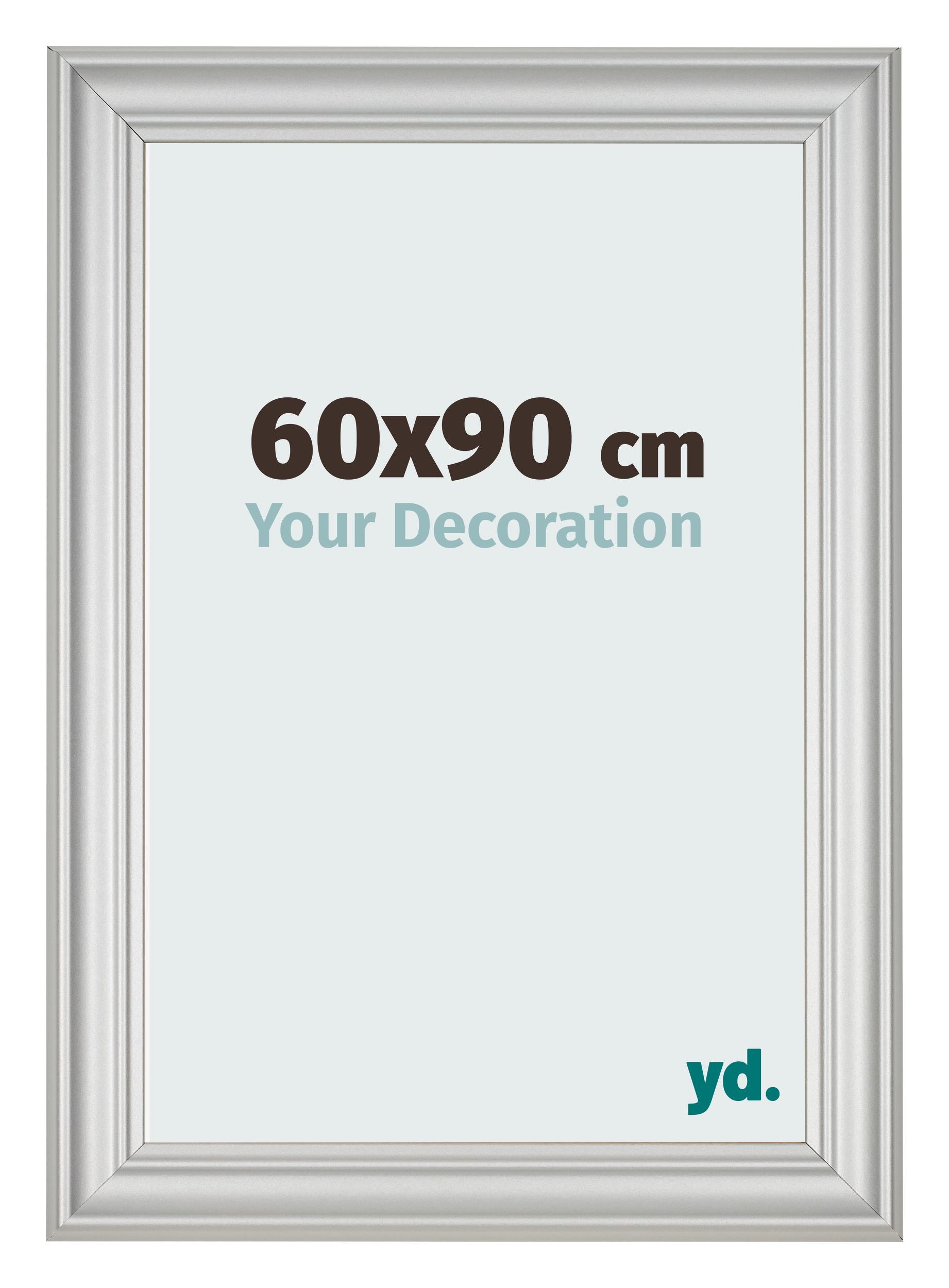 Photo Frame 60x90cm Silver Matte MDF Lazio Front Size | Yourdecoration.com