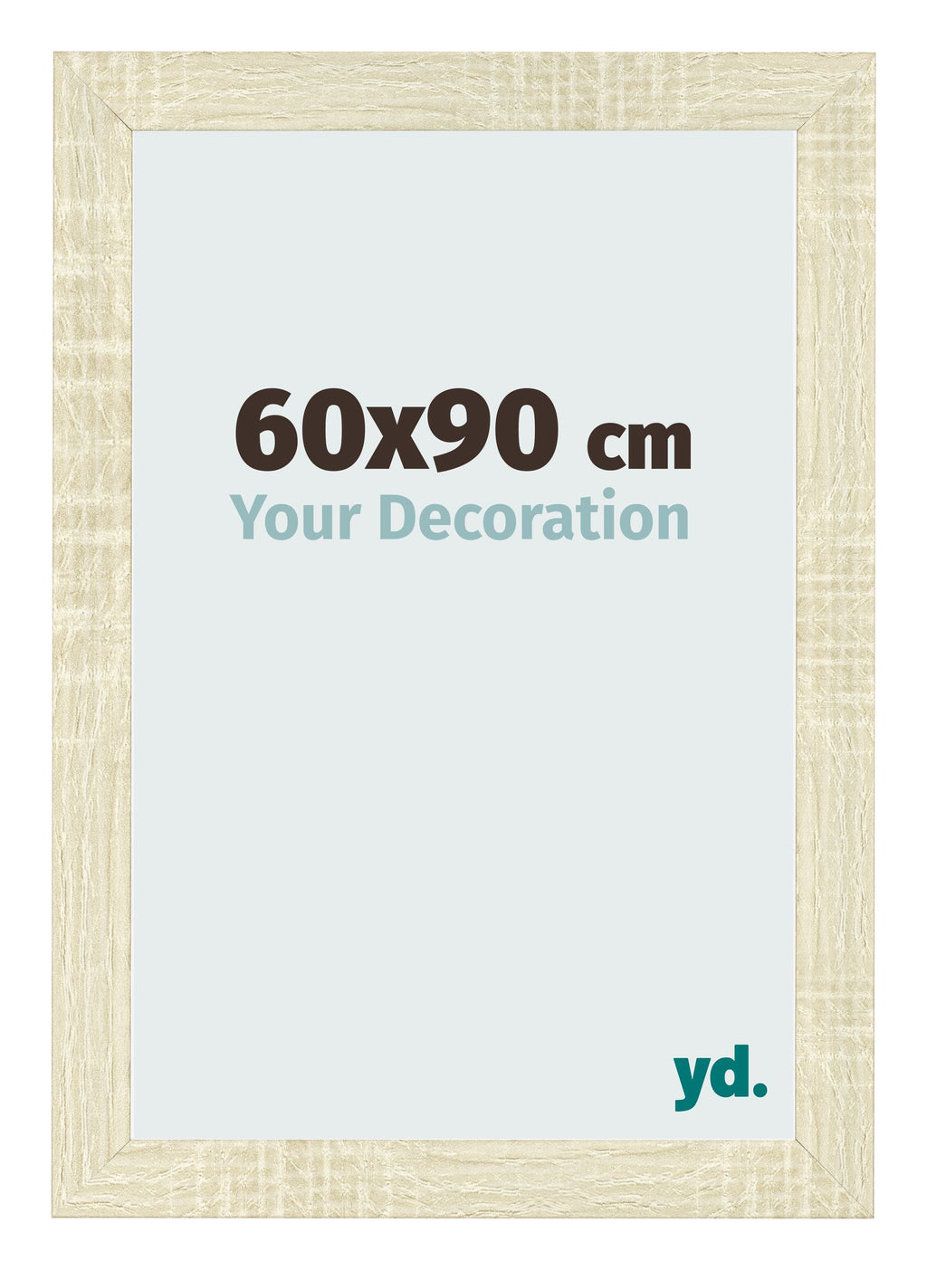 Photo Frame 60x90cm Sonoma Oak MDF Pisa Front Size | Yourdecoration.com