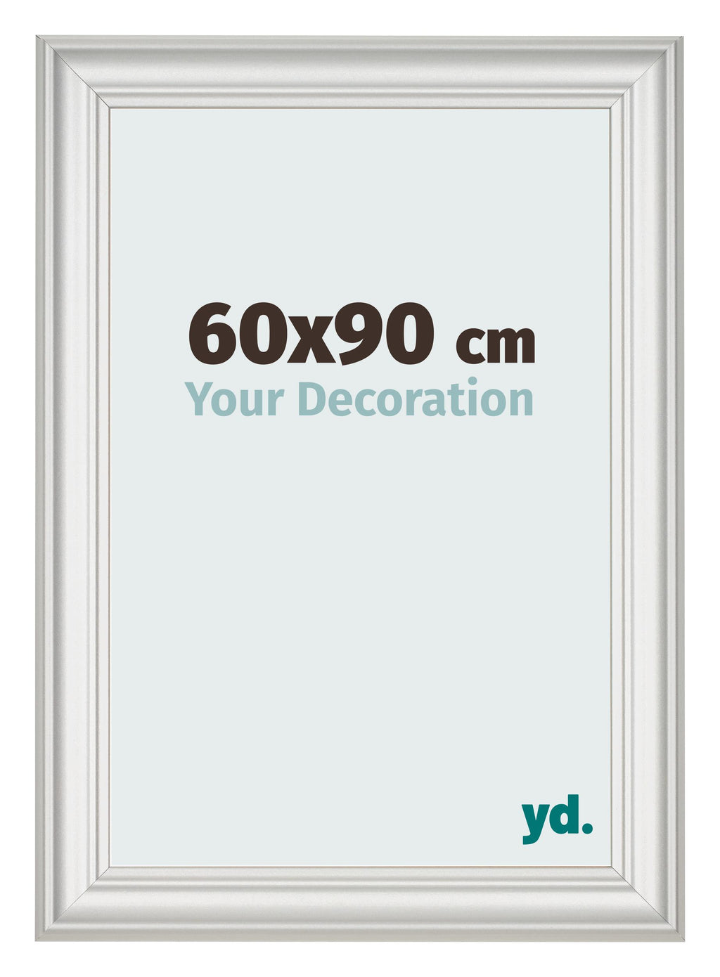 Photo Frame 60x90cm White Swept MDF Lazio Front Size | Yourdecoration.com