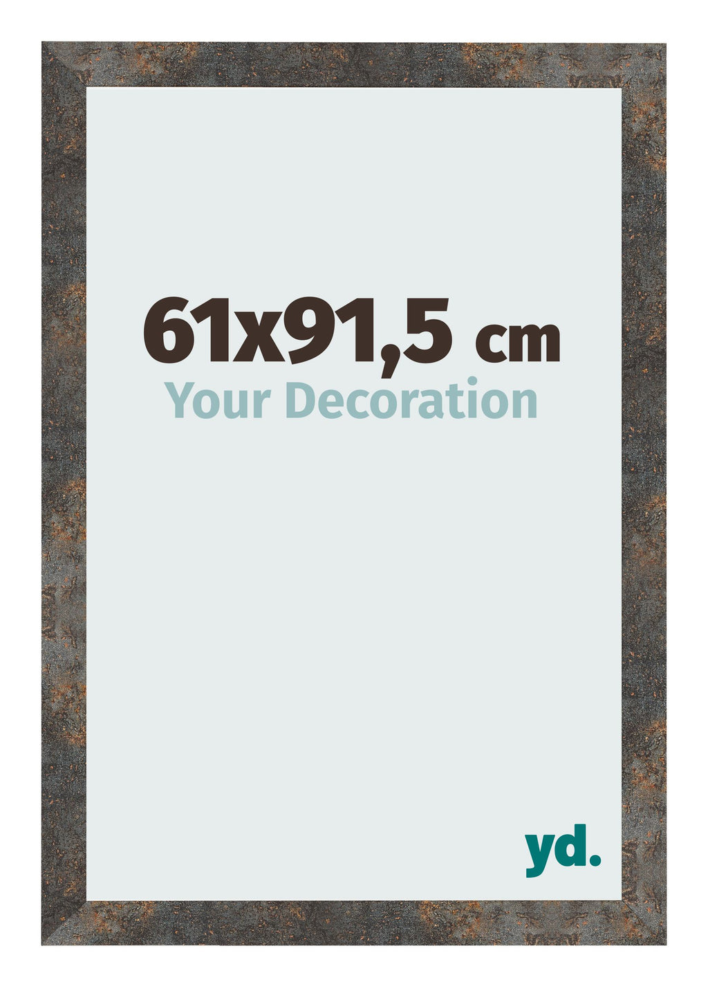 Photo Frame 61x91 5 cm Oxidized Metal MDF Bologna Front Size | Yourdecoration.com