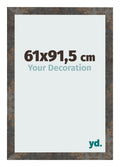 Photo Frame 61x91 5 cm Oxidized Metal MDF Bologna Front Size | Yourdecoration.com