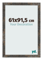 Photo Frame 61x91 5 cm Oxidized Metal MDF Bologna Front Size | Yourdecoration.com