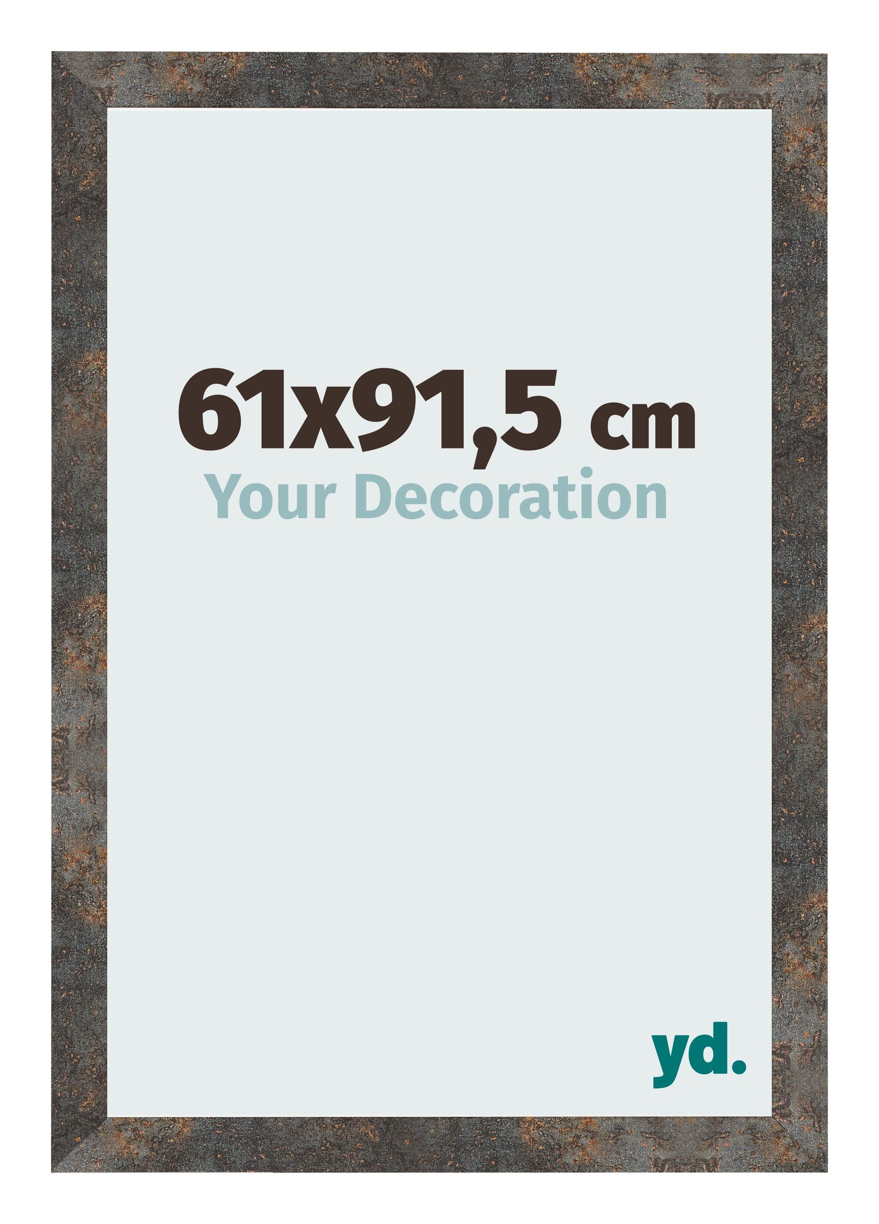 Photo Frame 61x91 5 cm Oxidized Metal MDF Bologna Front Size | Yourdecoration.com