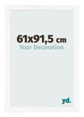 Photo Frame 61x91 5 cm White Matte MDF Bologna Front Size | Yourdecoration.com