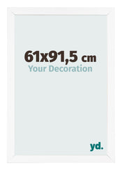 Photo Frame 61x91 5 cm White Matte MDF Bologna Front Size | Yourdecoration.com