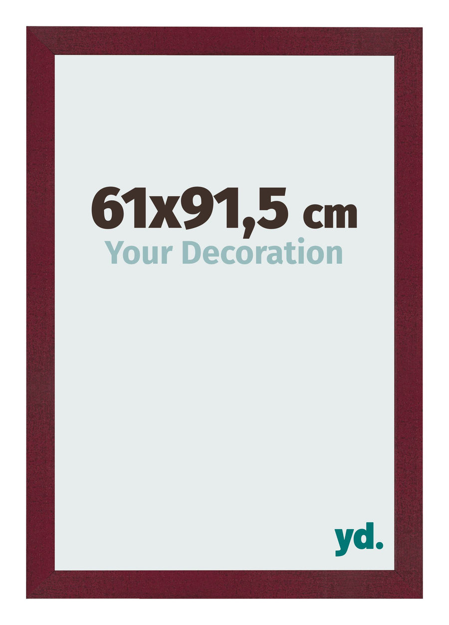 Photo Frame 61x91 5 cm Wine Red Swept MDF Bologna Front Size | Yourdecoration.com