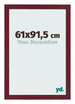 Photo Frame 61x91 5 cm Wine Red Swept MDF Bologna Front Size | Yourdecoration.com