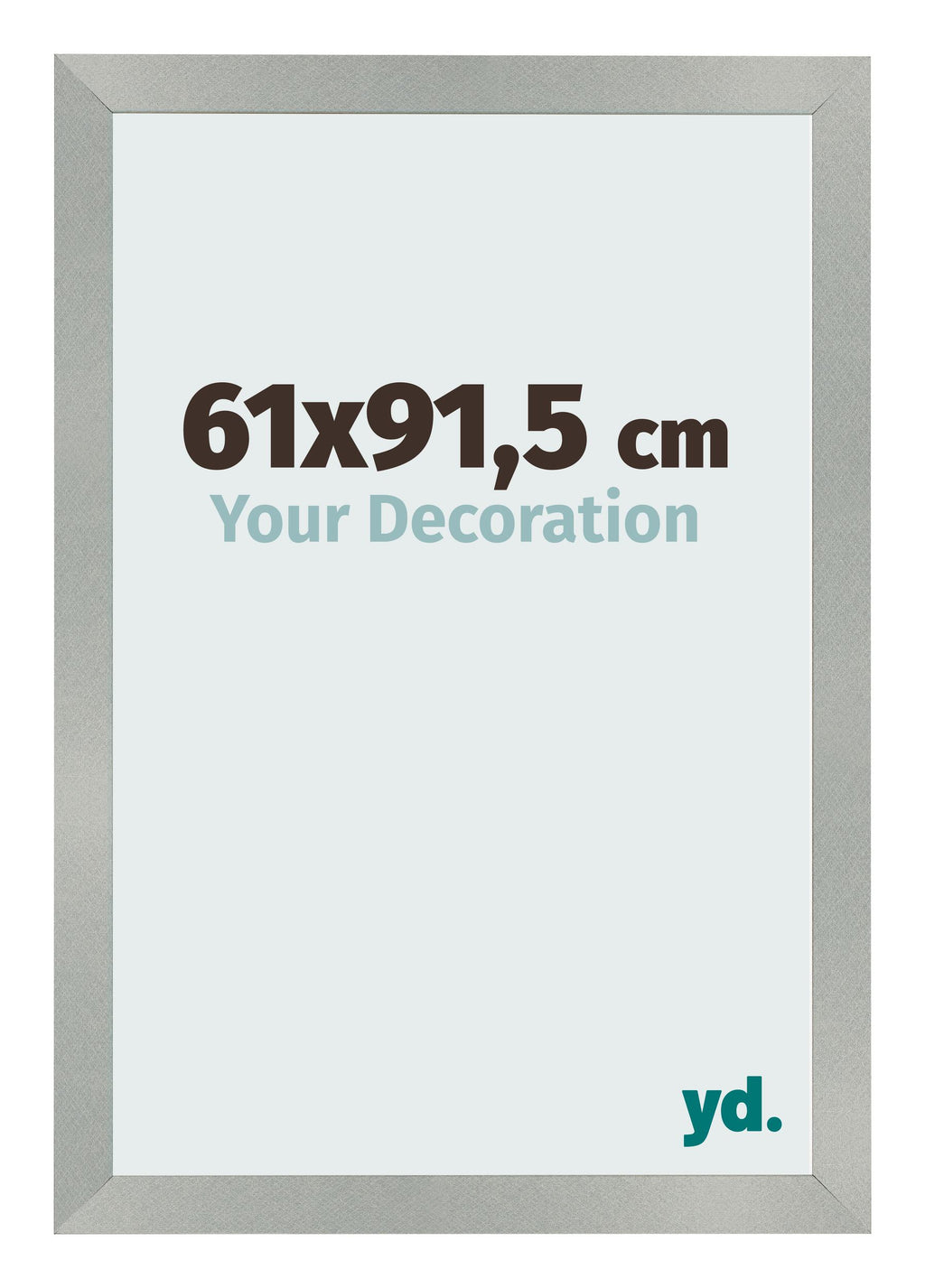 Photo Frame 61x91 5cm Aluminum Brushed MDF Bologna Front Size | Yourdecoration.com