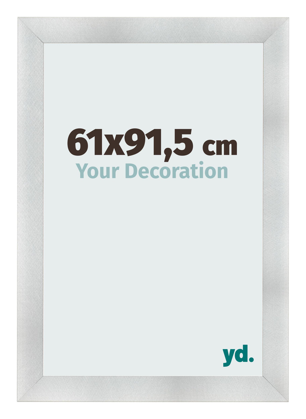 Photo Frame 61x91 5cm Aluminum Brushed MDF Pisa Front Size | Yourdecoration.com