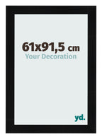 Photo Frame 61x91 5cm Black Silver Polished MDF Pisa Front Size | Yourdecoration.com