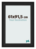Photo Frame 61x91 5cm Black Woodgrain MDF Lazio Front Size | Yourdecoration.com