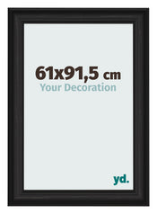 Photo Frame 61x91 5cm Black Woodgrain MDF Lazio Front Size | Yourdecoration.com