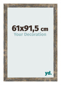 Photo Frame 61x91 5cm Blue Gold Melange MDF Bologna Front Size | Yourdecoration.com