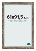 Photo Frame 61x91 5cm Blue Gold Melange MDF Bologna Front Size | Yourdecoration.com