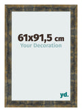 Photo Frame 61x91 5cm Blue Gold Melange MDF Pisa Front Size | Yourdecoration.com
