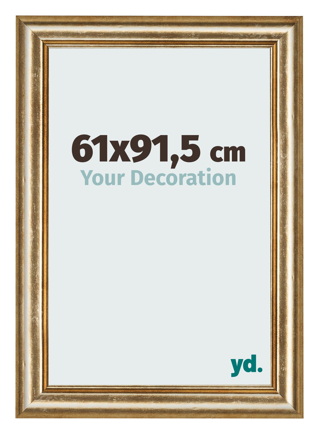 Photo Frame 61x91 5cm Gold Antique MDF Lazio Front Size | Yourdecoration.com