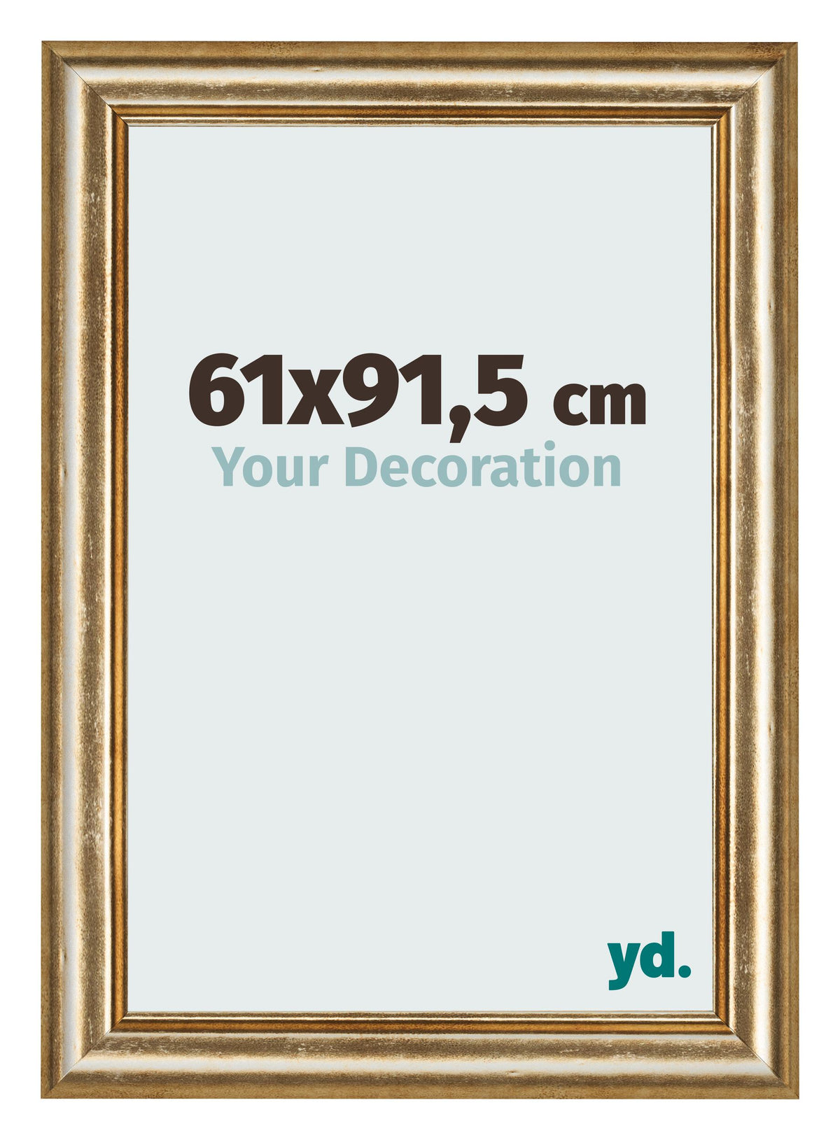 Photo Frame 61x91 5cm Gold Antique MDF Lazio Front Size | Yourdecoration.com
