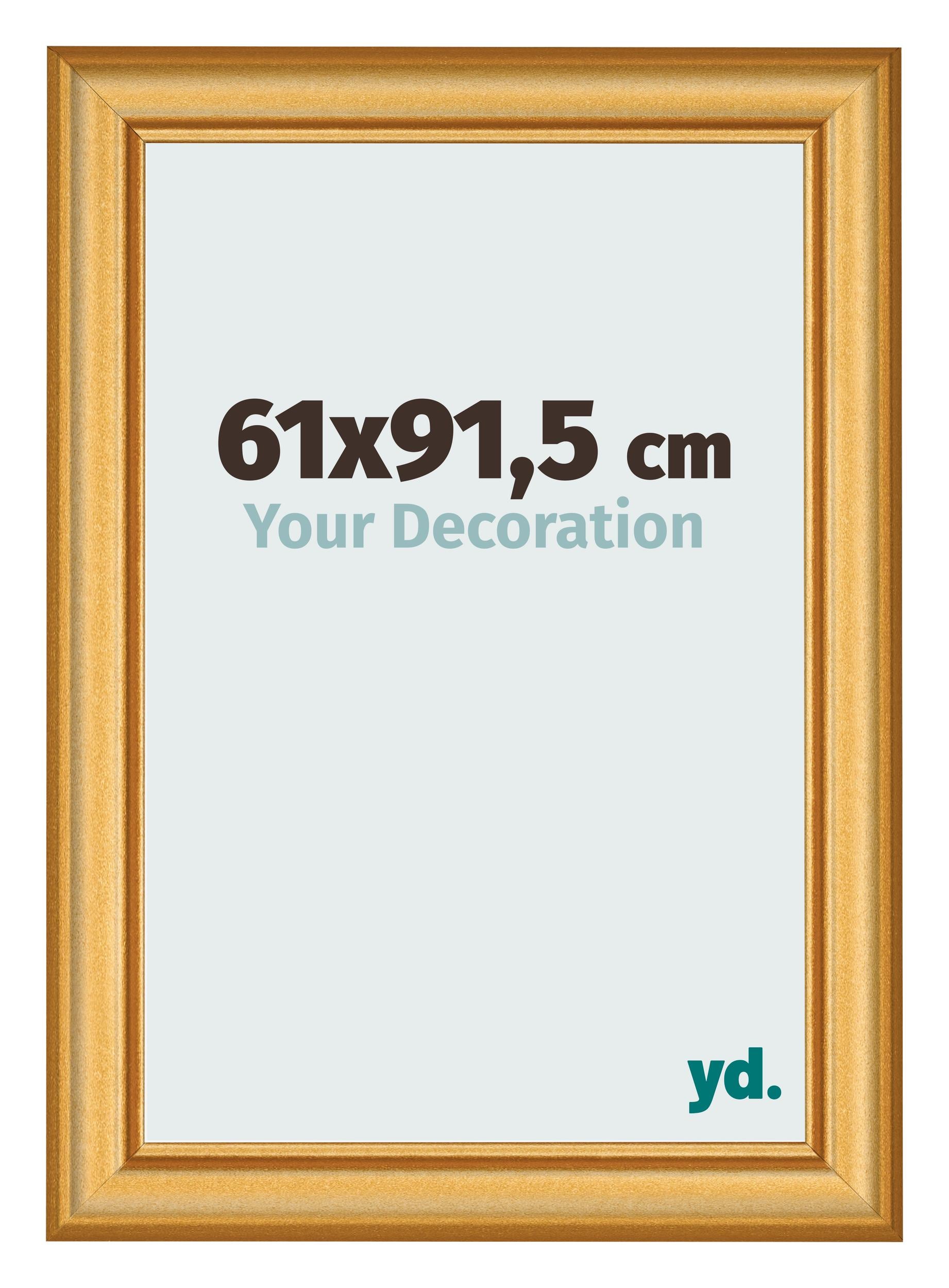 Photo Frame 61x91 5cm Gold Matte MDF Lazio Front Size | Yourdecoration.com
