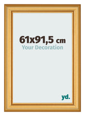 Photo Frame 61x91 5cm Gold Matte MDF Lazio Front Size | Yourdecoration.com