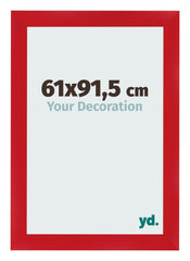 Photo Frame 61x91 5cm Red MDF Pisa Front Size | Yourdecoration.com