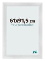 Photo Frame 61x91 5cm Silver Black Swept MDF Pisa Front Size | Yourdecoration.com