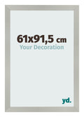 Photo Frame 61x91 5cm Silver Matte MDF Bologna Front Size | Yourdecoration.com