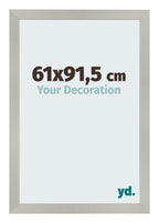 Photo Frame 61x91 5cm Silver Matte MDF Bologna Front Size | Yourdecoration.com
