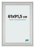 Photo Frame 61x91 5cm Silver Matte MDF Lazio Front Size | Yourdecoration.com