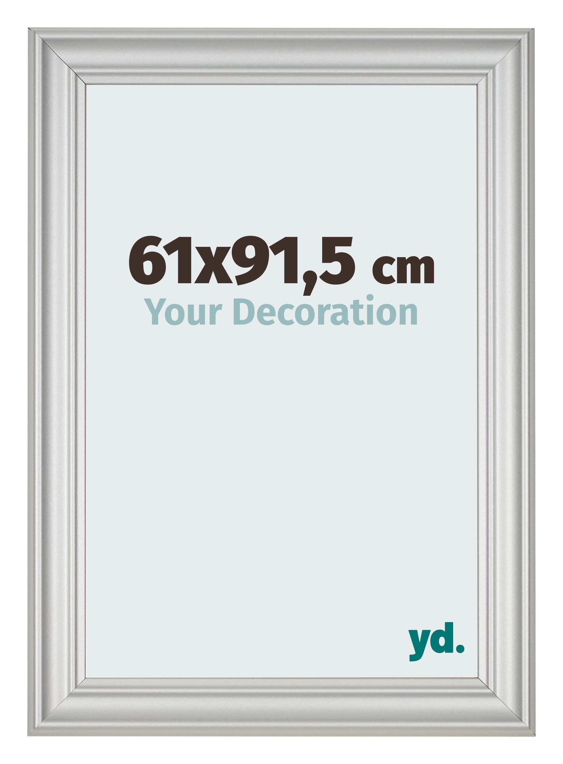 Photo Frame 61x91 5cm Silver Matte MDF Lazio Front Size | Yourdecoration.com