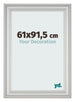 Photo Frame 61x91 5cm Silver Matte MDF Lazio Front Size | Yourdecoration.com