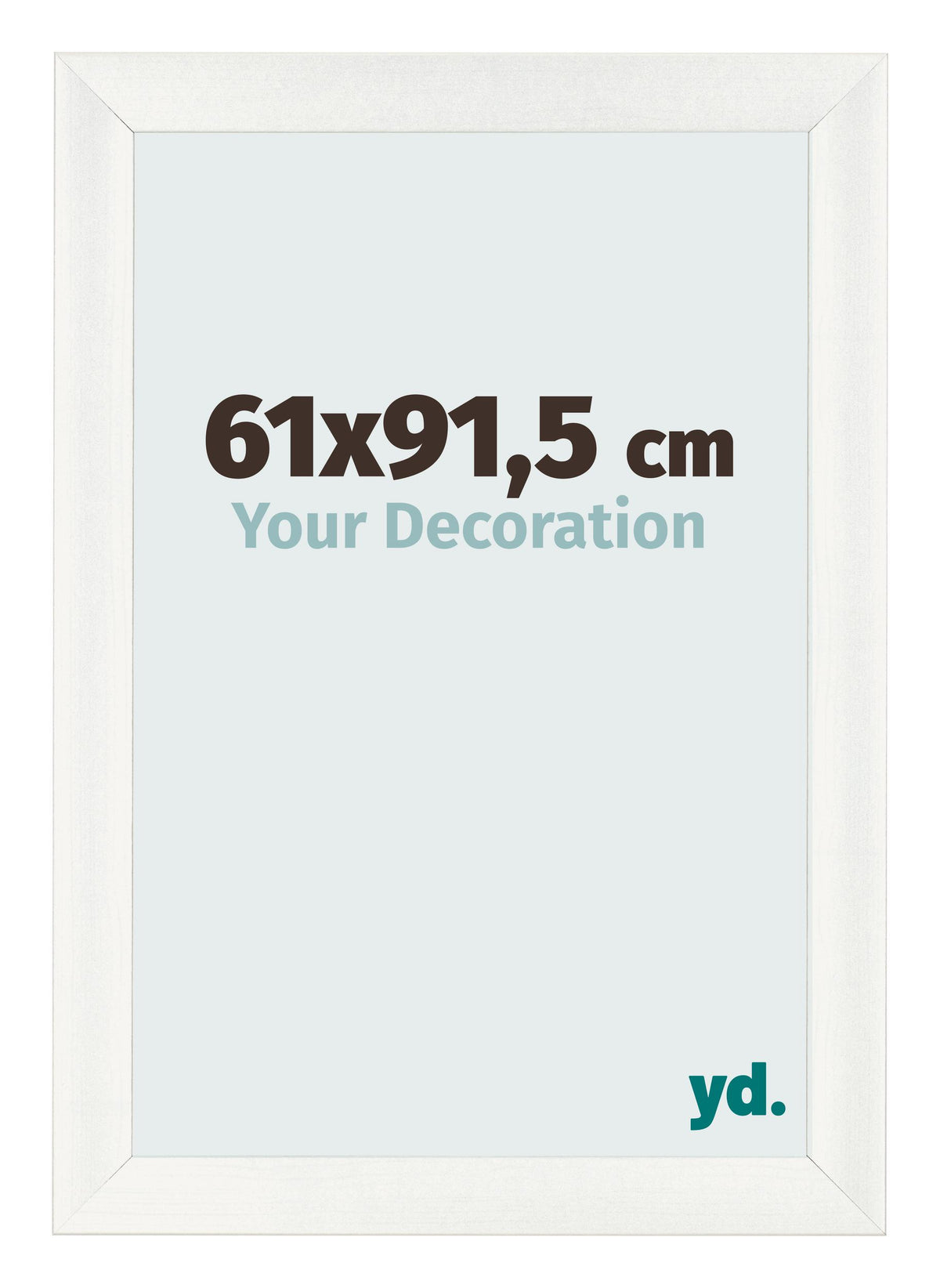 Photo Frame 61x91 5cm White Vintage MDF Pisa Front Size | Yourdecoration.com