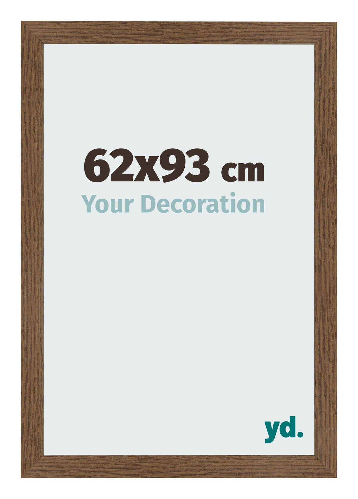 Photo Frame 62x93 cm Oak Rustic MDF Bologna Front Size | Yourdecoration.com