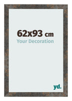 Photo Frame 62x93 cm Oxidized Metal MDF Bologna Front Size | Yourdecoration.com