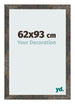 Photo Frame 62x93 cm Oxidized Metal MDF Bologna Front Size | Yourdecoration.com