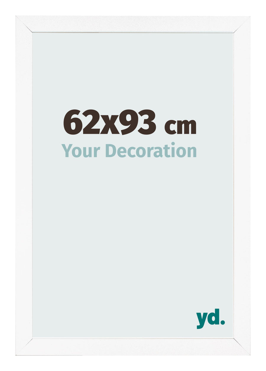 Photo Frame 62x93 cm White Matte MDF Bologna Front Size | Yourdecoration.com