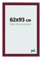 Photo Frame 62x93 cm Wine Red Swept MDF Bologna Front Size | Yourdecoration.com