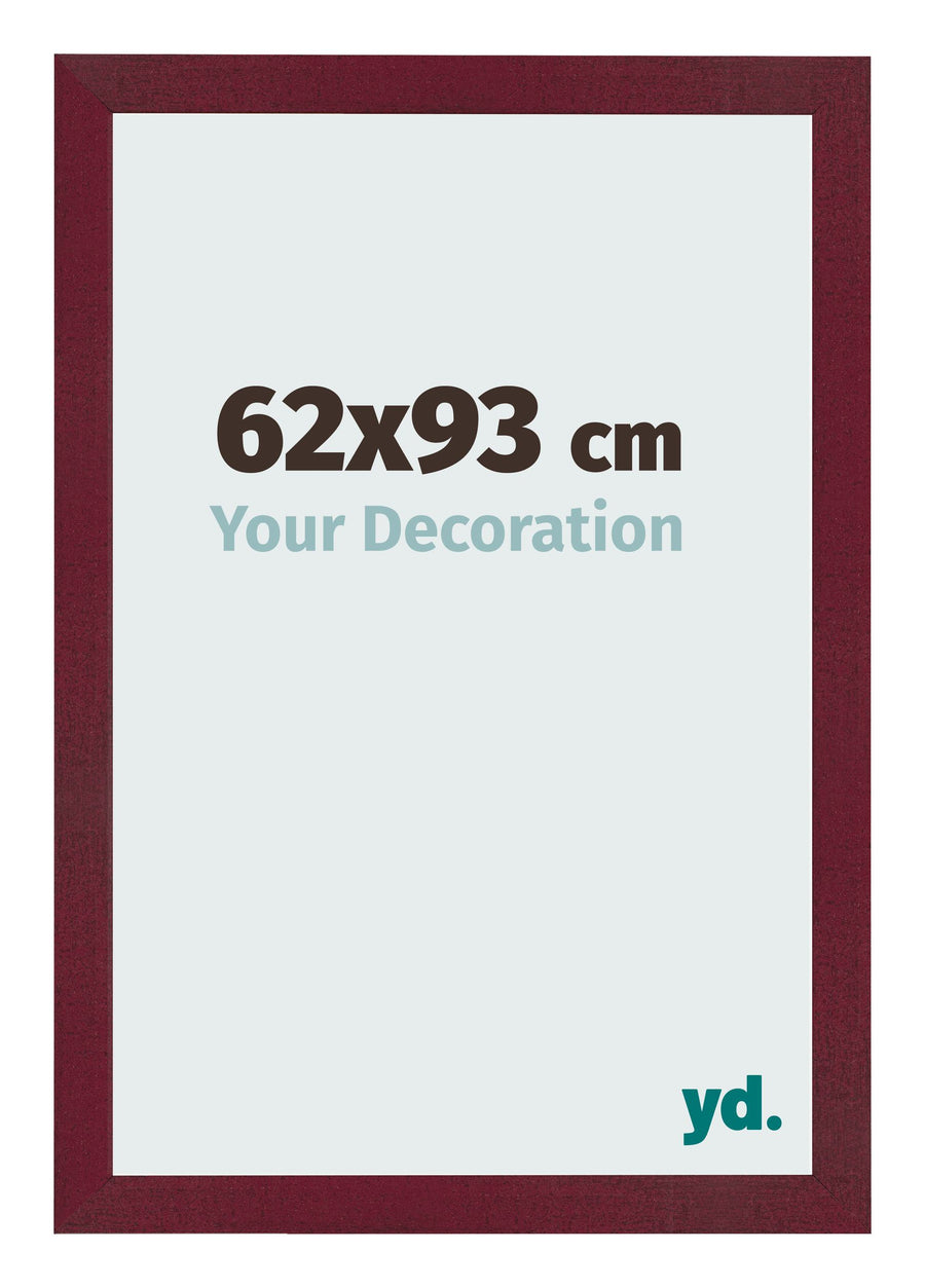 Photo Frame 62x93 cm Wine Red Swept MDF Bologna Front Size | Yourdecoration.com