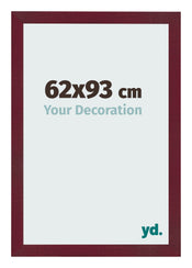 Photo Frame 62x93 cm Wine Red Swept MDF Bologna Front Size | Yourdecoration.com