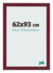 Photo Frame 62x93 cm Wine Red Swept MDF Bologna Front Size | Yourdecoration.com