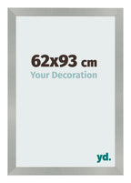 Photo Frame 62x93cm Aluminum Brushed MDF Bologna Front Size | Yourdecoration.com