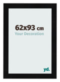Photo Frame 62x93cm Black Silver Polished MDF Pisa Front Size | Yourdecoration.com