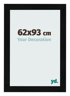 Photo Frame 62x93cm Black Silver Polished MDF Pisa Front Size | Yourdecoration.com